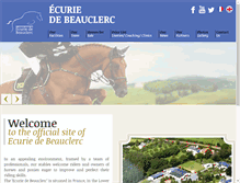 Tablet Screenshot of ecurie2beauclerc.com